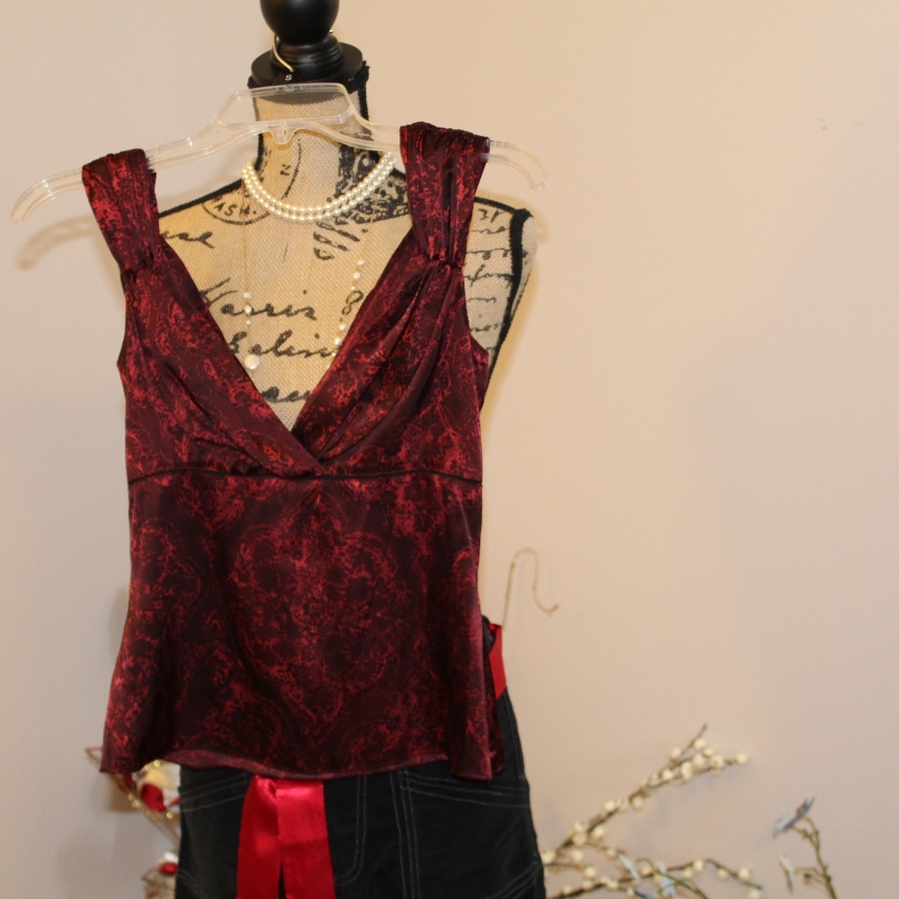 Ellie Tahari silk blend blouse Size XS